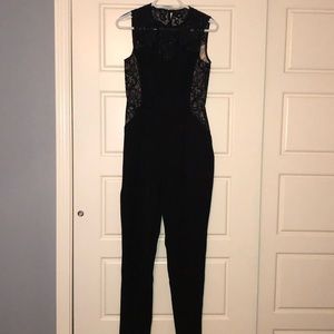 Black lace jumpsuit